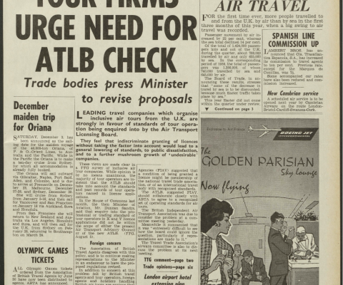 Travel Trade Gazette 12 August 1960