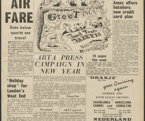 Travel Trade Gazette 19 December 1958