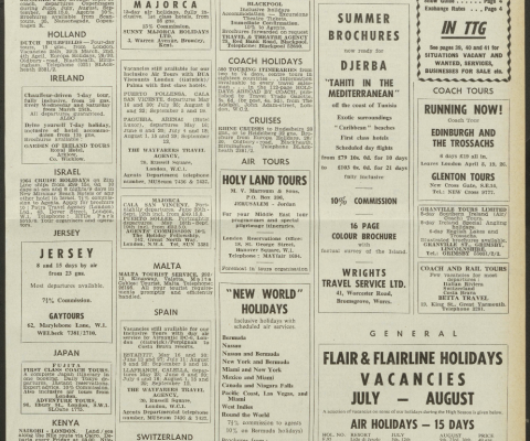 Travel Trade Gazette Classified Extra 20 March 1964