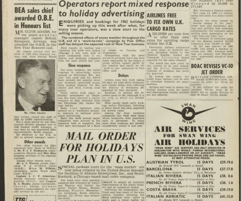 Travel Trade Gazette 5 January 1962