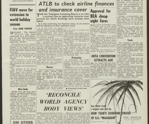 Travel Trade Gazette 20 October 1961