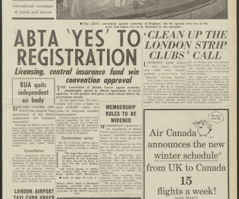 Travel Trade Gazette ABTA Special 27 October 1964
