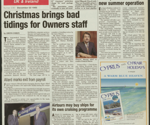 Travel Trade Gazette 22 December 1993