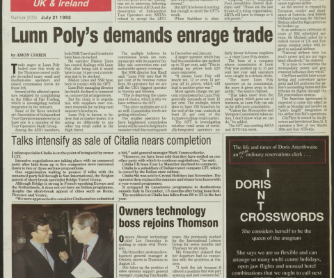 Travel Trade Gazette 21 July 1993