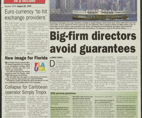 Travel Trade Gazette 20 August 1997