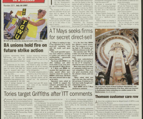 Travel Trade Gazette 16 July 1997