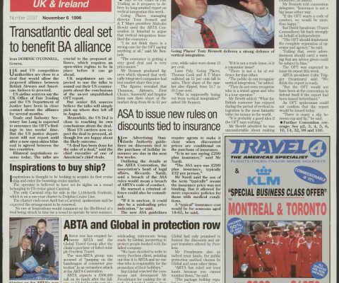 Travel Trade Gazette 6 November 1996