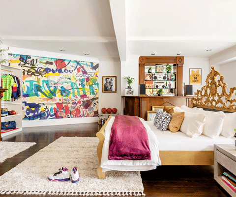 The Fresh Prince bedroom at the mansion