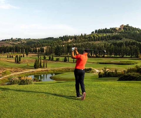 Teeing off at Castelfalfi