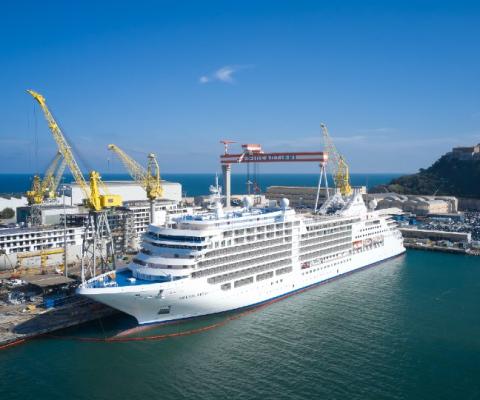 Silver Moon was delivered to Silversea at a ceremony in Italy