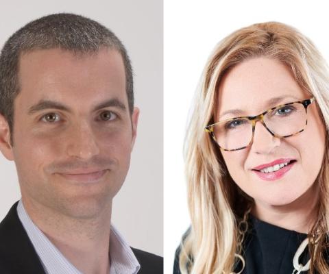 Traveltrust MD Noah Meyerson and Focus Travel Partnership chief Abby Penston