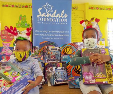 Sandals has distributed nearly 11,000 donations