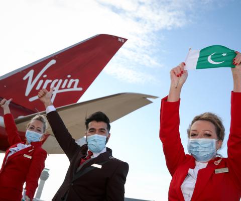 Virgin's inaugural Manchester to Islamabad service