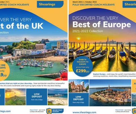 Shearings has launched new UK and Europe brochures for 2021 and 2022