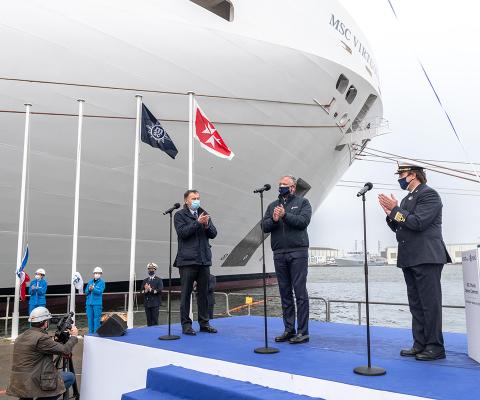 MSC Virtuosa is handed over in France