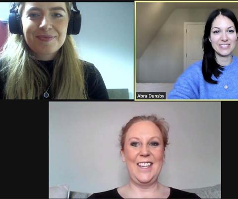 Clockwise from top left: Oyster Travel's Vicky Samwell, TTG's Abra Dunsby and Oyster Travel's Sophie Baker