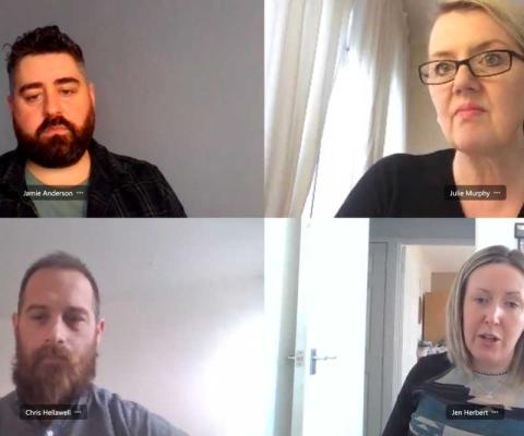 Diversity Travel's Jamie Anderson, Jen Herbert and Chris Hellawell with Star Alliance's Julie Murphy