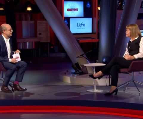 Hays represented the travel industry on the BBC's Lockdown Live (Credit: BBC News)