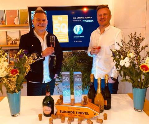 Stuart and Mark Swords with their TTG Top 50 2021 trophies