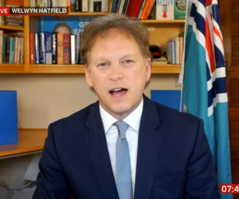 Shapps said people could, at last, start looking ahead to their summer holidays (Credit: BBC Breakfast)