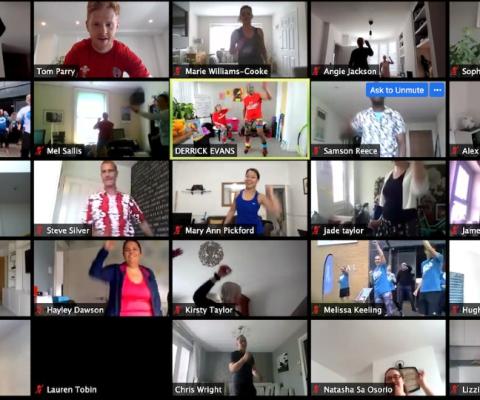 Dozens joined the session live at midday