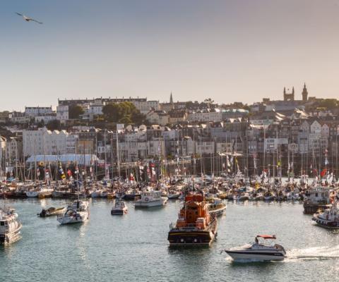 Guernsey (Pictured: St Peter Port) hopes to reopen to UK visitors in July