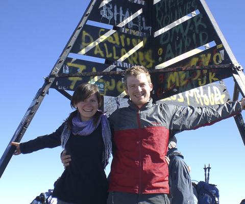 Travellers at Morocco's Mount Toubkal
