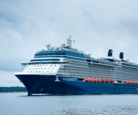 Celebrity Silhouette docked at its homeport of Southampton