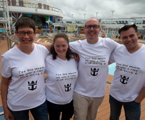 Shaun Arthur-Hannant, Norfolk constabulary; Rebecca Batley, pharmacy A&E; Michael Arthur-Hannant, ERS ambulance paramedic and Rachel Batley, paramedic