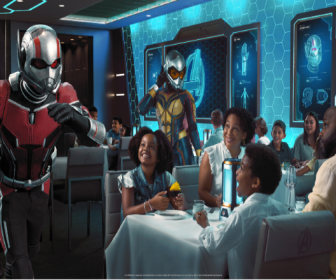 "Avengers: Quantum Encounter" will debut at Worlds of Marvel restaurant onboard Disney Wish in summer 2022