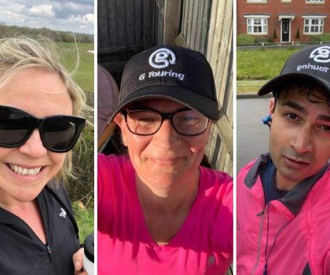 G Touring's Sarah Weetman (left) said members of the team had pushed themselves to complete new personal challenges