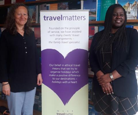 Travel Matters' Karen Simmonds met with local MP Marsha de Cordova