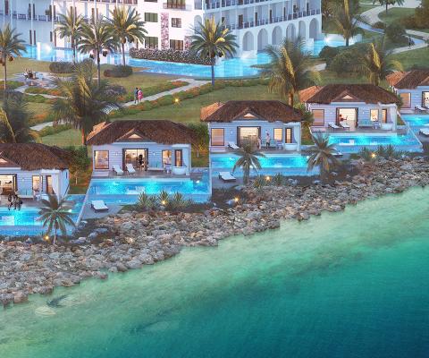 The Awa Seaside Butler Bungalows at Sandals Royal Curacao