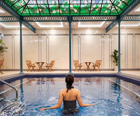 One of the pools at Buxton Crescent's spa