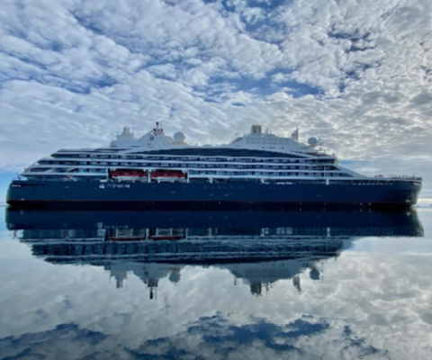 The vessel is thought to be the first hybrid electric polar exploration ship to be powered by Liquified Natural Gas (LNG)