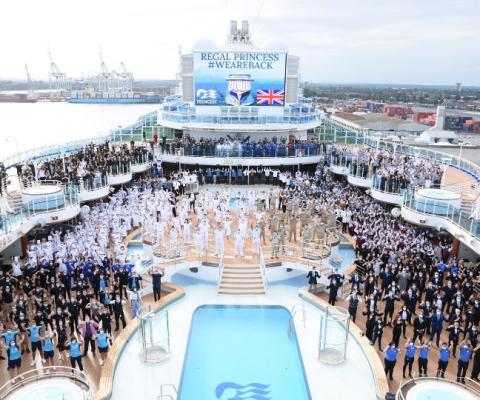 Regal Princess Kicked off Princess's summer seacation season late last month