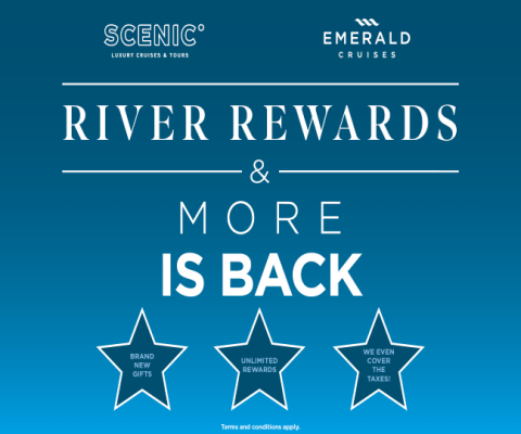 Travel agents can earn gifts for each Scenic and Emerald Cruises booking they make