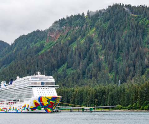 Norwegian Encore debuts at Icy Strait Point, Alaska