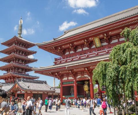 Tokyo's Sensoji Temple is among attractions to have been updated with accessibility features in the form of a lift (Credit: InsideJapan Tours)