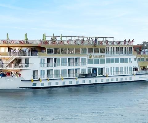 The ship features a swimming pool and will sail 11-night 'Secrets of Egypt & The Nile' itinerary