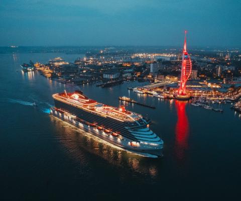Scarlet Lady’s debut season in August attracted more than 8,000 passengers to Portsmouth