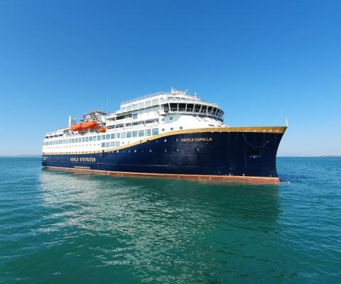 Havila Capella will begin sailing along the Norwegian coast on 1 December (Copyright Havila Kystruten AS)