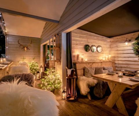 The Berkeley in London will recreate an alpine dining experience with its winter cabins (credit: Justin De Souza)