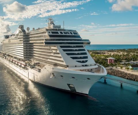 Seashore was christened at Ocean Cay (Credit: Conrad Schutt / MSC Cruises)