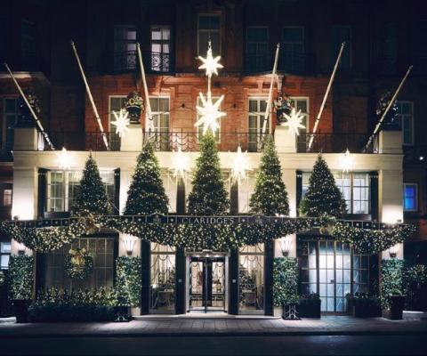 Claridge's in Mayfair has become known for its spectacular festive decorations