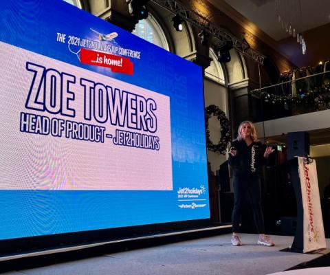 Jet2 head of product Zoe Towers introduced the new brochure concept