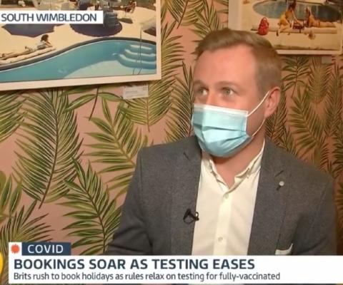 Mark Swords told Good Morning Britain consumers were now "more confident" to book holidays