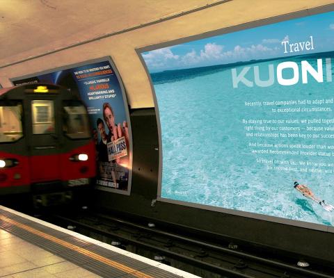 Kuoni's 2021 campaign will feature poster ads as well as other media