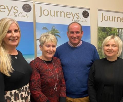Avventura Travels chief executive, Richard Hadfield, and the team at Journeys a la Carte