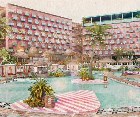 Artist's impression of Somewhere Else, due to open at Atlantis Paradise Island in 2024